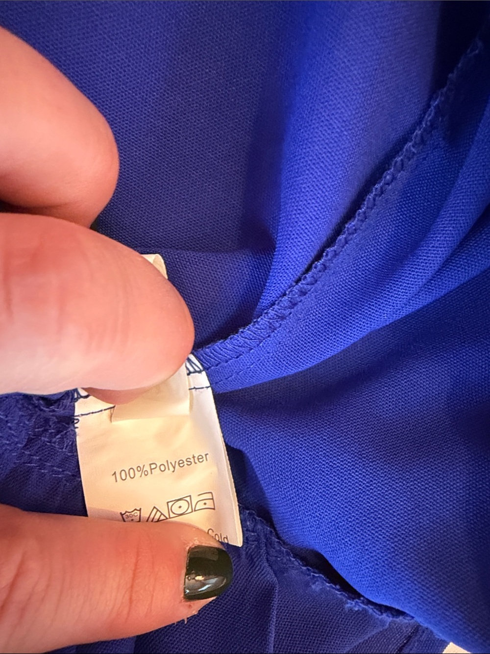 Blue Ruffle Sleeve Dress - Picture 5 of 5